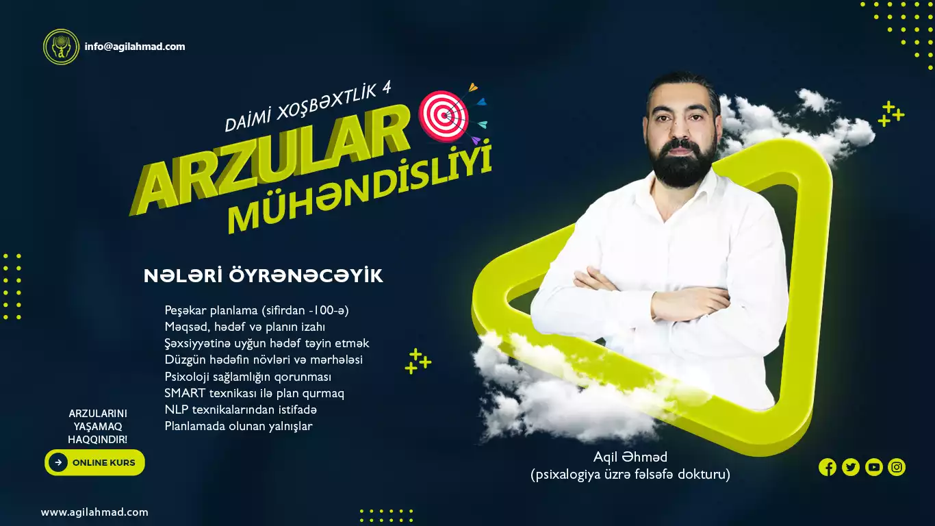 arzular muhendisliyi online course